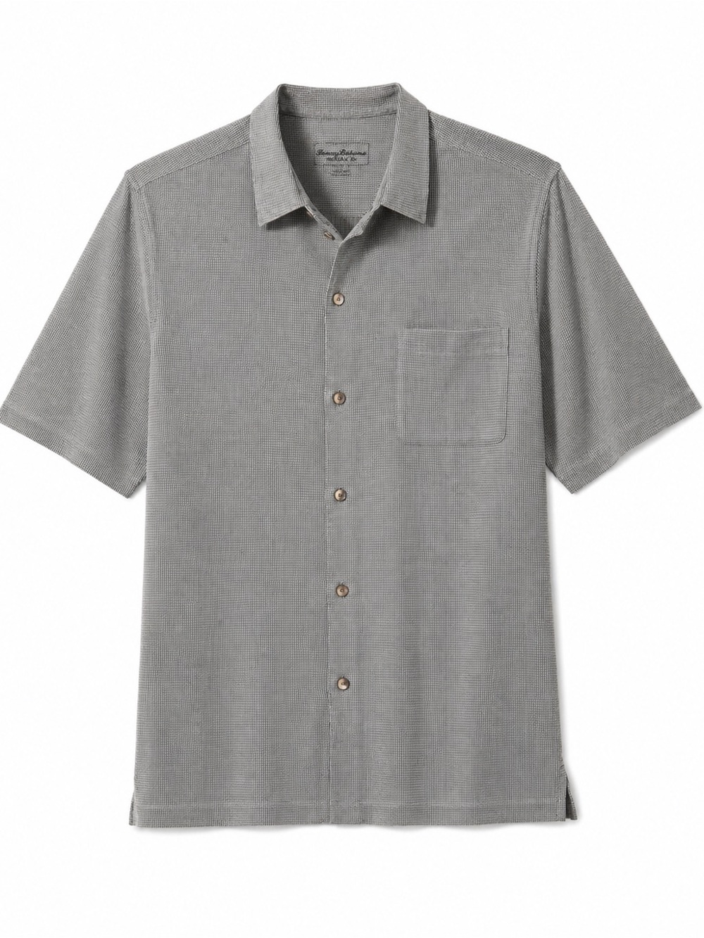 Tommy Bahama Grey Short-Sleeve Button-Down Shirt